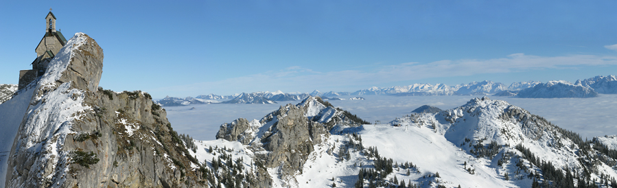 Wendelsteinkircherl mit Alpenblick