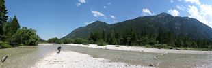 Die Isar zwischen Vorderriss und Wallgau