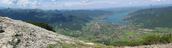 Blick ins Tegernseer Tal vom Wallberggipfel aus