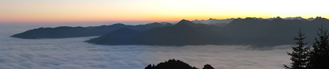 Blick vom Brauneck nach Osten
