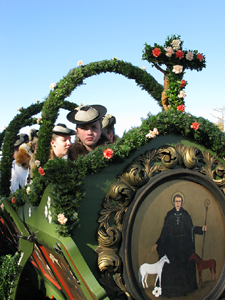 traditioneller Leonhardiwagen in Bad T&ouml;lz