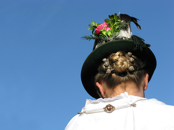 traditionelle Frisur