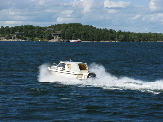 Boot in den Sch&auml;ren