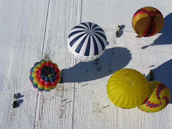 so sieht das aus dem Ballon aus