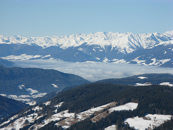 Blick zur&uuml;ck nach Bruneck